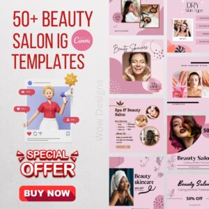 Beauty Salon Instagram Post Templates